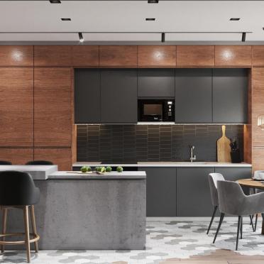 Интерьер кухни в современном стиле смотреть на Basicdecor
