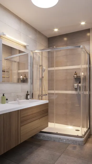Интерьер ванной в современном стиле смотреть на Basicdecor