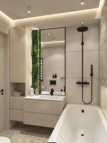 Интерьер ванной  смотреть на Basicdecor