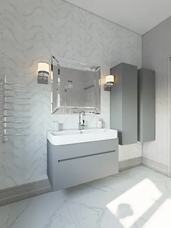 Интерьер ванной в неоклассике смотреть на Basicdecor