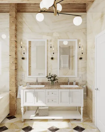 Интерьер ванной  смотреть на Basicdecor