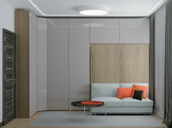 Интерьер гостиной c подсветкой в современном стиле смотреть на Basicdecor