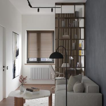 Интерьер с жалюзи и дверными жалюзи  смотреть на Basicdecor