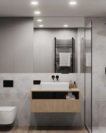 Интерьер ванной в современном стиле смотреть на Basicdecor