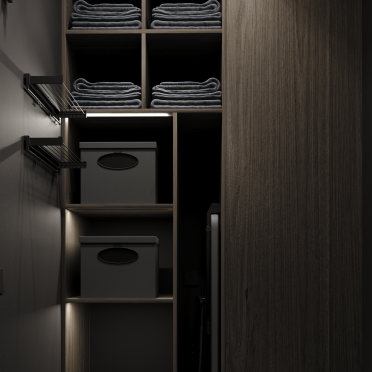 Интерьер гардеробной с кладовкой  смотреть на Basicdecor