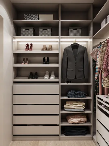 Интерьер гардеробной  смотреть на Basicdecor
