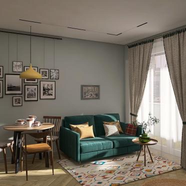 Интерьер гостиной  смотреть на Basicdecor