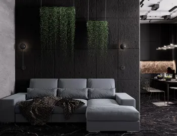 Интерьер с искусственным газоном  смотреть на Basicdecor