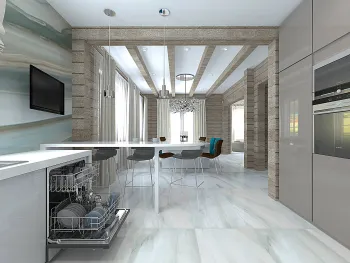 Интерьер кухни в современном стиле смотреть на Basicdecor