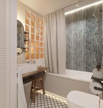 Интерьер ванной  смотреть на Basicdecor
