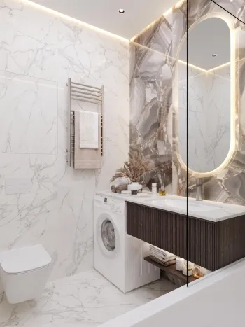 Интерьер ванной  смотреть на Basicdecor