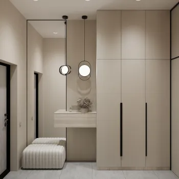 Интерьер прихожей с проходной  смотреть на Basicdecor