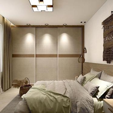 Интерьер спальни cветильниками над кроватью  смотреть на Basicdecor