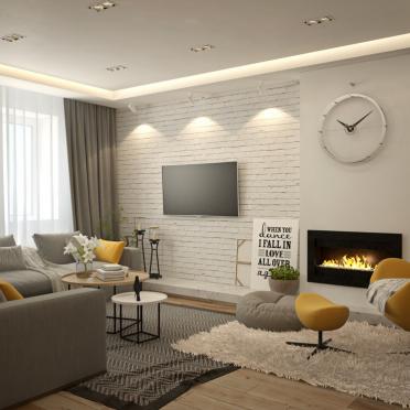 Интерьер гостиной в современном стиле смотреть на Basicdecor