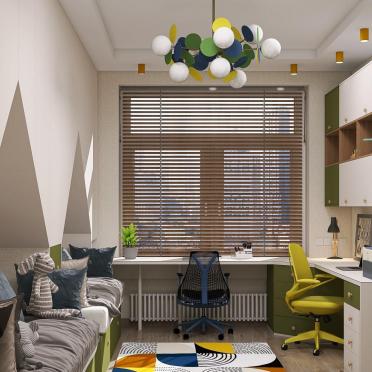 Интерьер детской с жалюзи и для мальчика  смотреть на Basicdecor