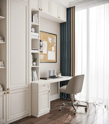 Интерьер c рабочим местом  смотреть на Basicdecor