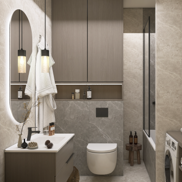 Интерьер ванной  смотреть на Basicdecor