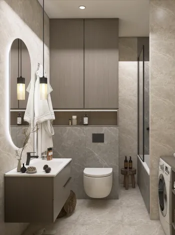Интерьер ванной  смотреть на Basicdecor