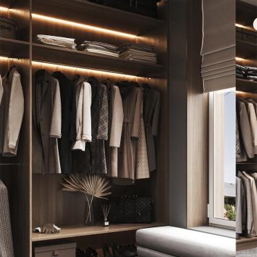 Интерьер гардеробной  смотреть на Basicdecor