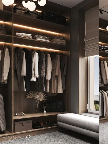 Интерьер гардеробной  смотреть на Basicdecor