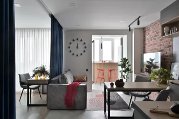 Интерьер гостиной  смотреть на Basicdecor