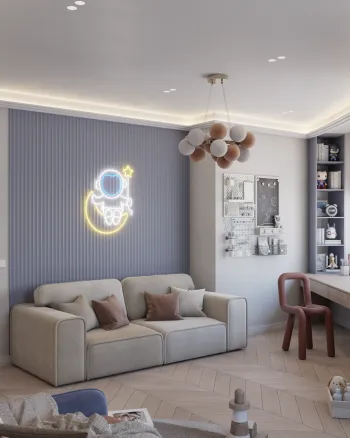 Интерьер детской c подсветкой  смотреть на Basicdecor