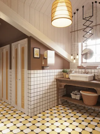 Интерьер ванной  смотреть на Basicdecor