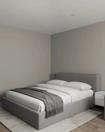 Интерьер спальни cветильниками над кроватью  смотреть на Basicdecor