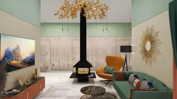 Интерьер гостиной  смотреть на Basicdecor