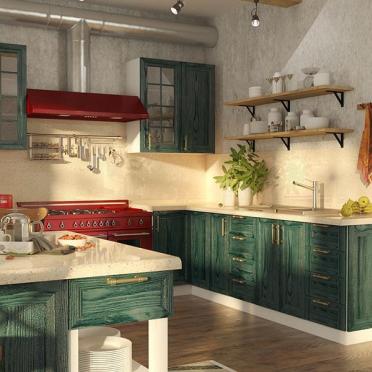 Интерьер кухни в стиле кантри смотреть на Basicdecor