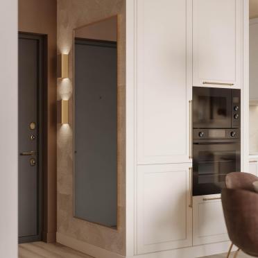 Интерьер прихожей с нишей с подсветкой и с подсветкой  смотреть на Basicdecor