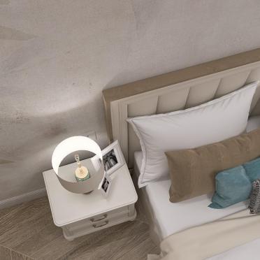 Интерьер спальни cветильниками над кроватью  смотреть на Basicdecor