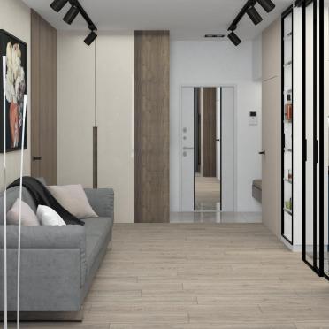 Интерьер гостиной с проходной  смотреть на Basicdecor