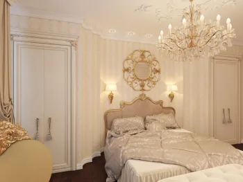 Интерьер спальни в классическом стиле, барокко и рококо смотреть на Basicdecor