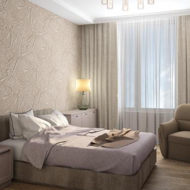 Интерьер спальни cветильниками над кроватью  смотреть на Basicdecor