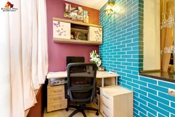 Интерьер c рабочим местом в современном стиле смотреть на Basicdecor