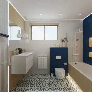 Интерьер ванной в скандинавском стиле смотреть на Basicdecor