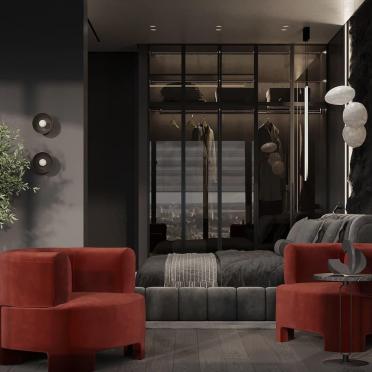 Интерьер спальни  смотреть на Basicdecor