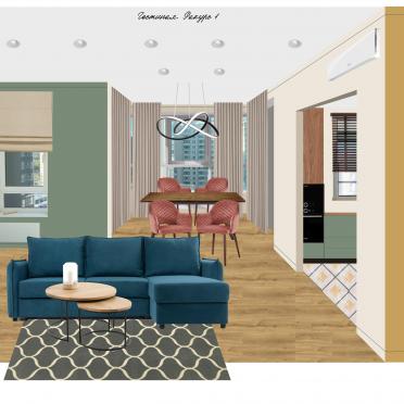 Интерьер гостиной в современном стиле смотреть на Basicdecor