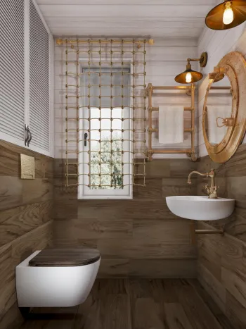 Интерьер ванной в стиле кантри смотреть на Basicdecor