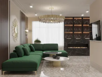 Интерьер гостиной  смотреть на Basicdecor
