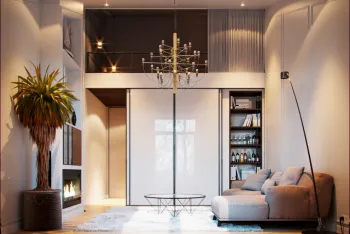 Интерьер гостиной в современном стиле смотреть на Basicdecor