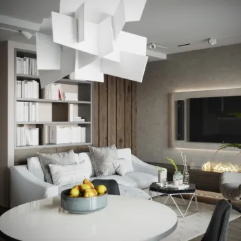 Интерьер гостиной в современном стиле смотреть на Basicdecor