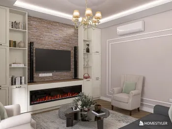 Интерьер гостиной  смотреть на Basicdecor