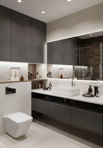 Интерьер ванной  смотреть на Basicdecor