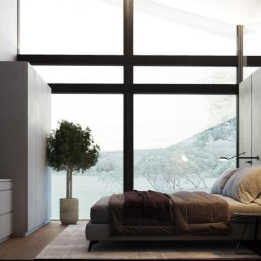 Интерьер гостиной с окном  смотреть на Basicdecor