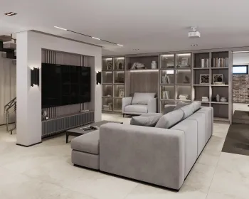 Интерьер гостиной  смотреть на Basicdecor