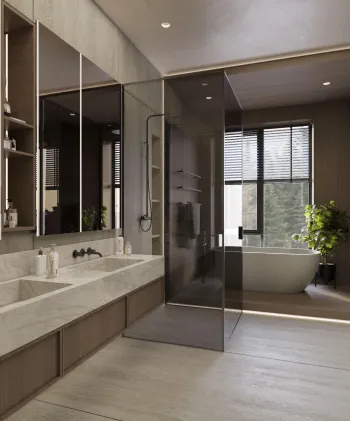 Интерьер ванной  смотреть на Basicdecor