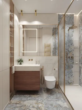 Интерьер ванной  смотреть на Basicdecor