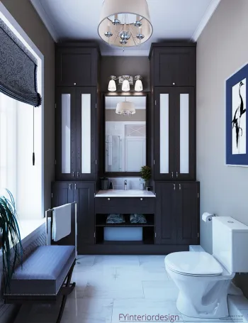 Интерьер ванной в классическом стиле смотреть на Basicdecor